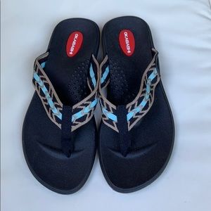 Okabashi flip flops like new